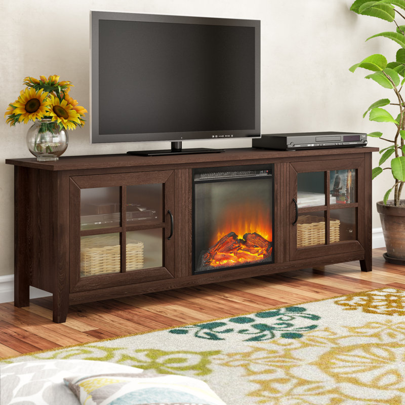 Charlton Home Murphey TV Stand for TVs up to 78 inches with Electric